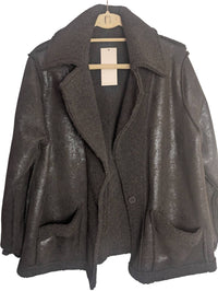 Sympli - Women's Faux Leather Jacket