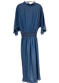 Venti6 - HI-LOW MAXI DRESS WITH RAW EDGES