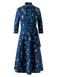 Akris Punto - Women's Confetti Print Poplin Wrap Dress