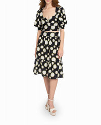 Nicole Miller - Hazy Daisy Cotton Sweetheart Top
