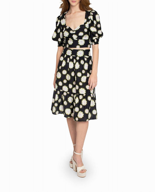 Nicole Miller - Hazy Daisy Cotton Sweetheart Top