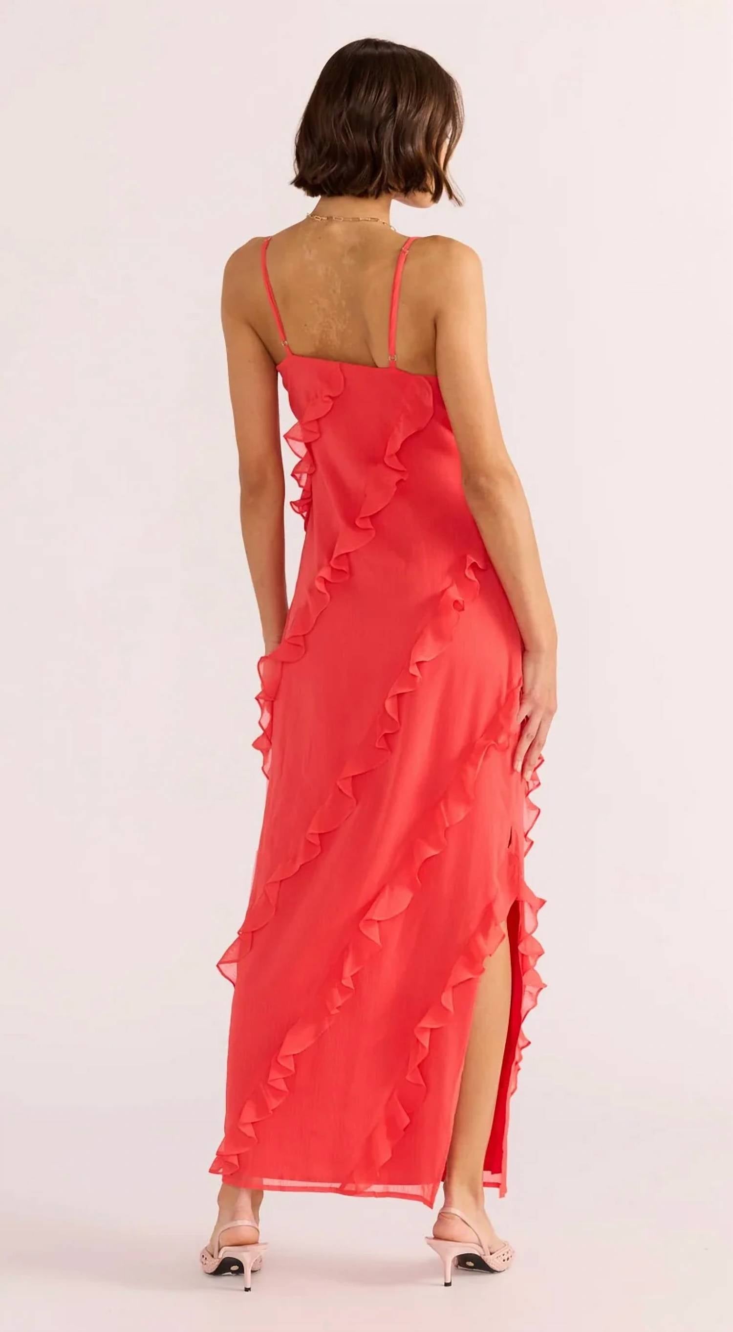 Minkpink - VENUS RUFFLE MAXI DRESS