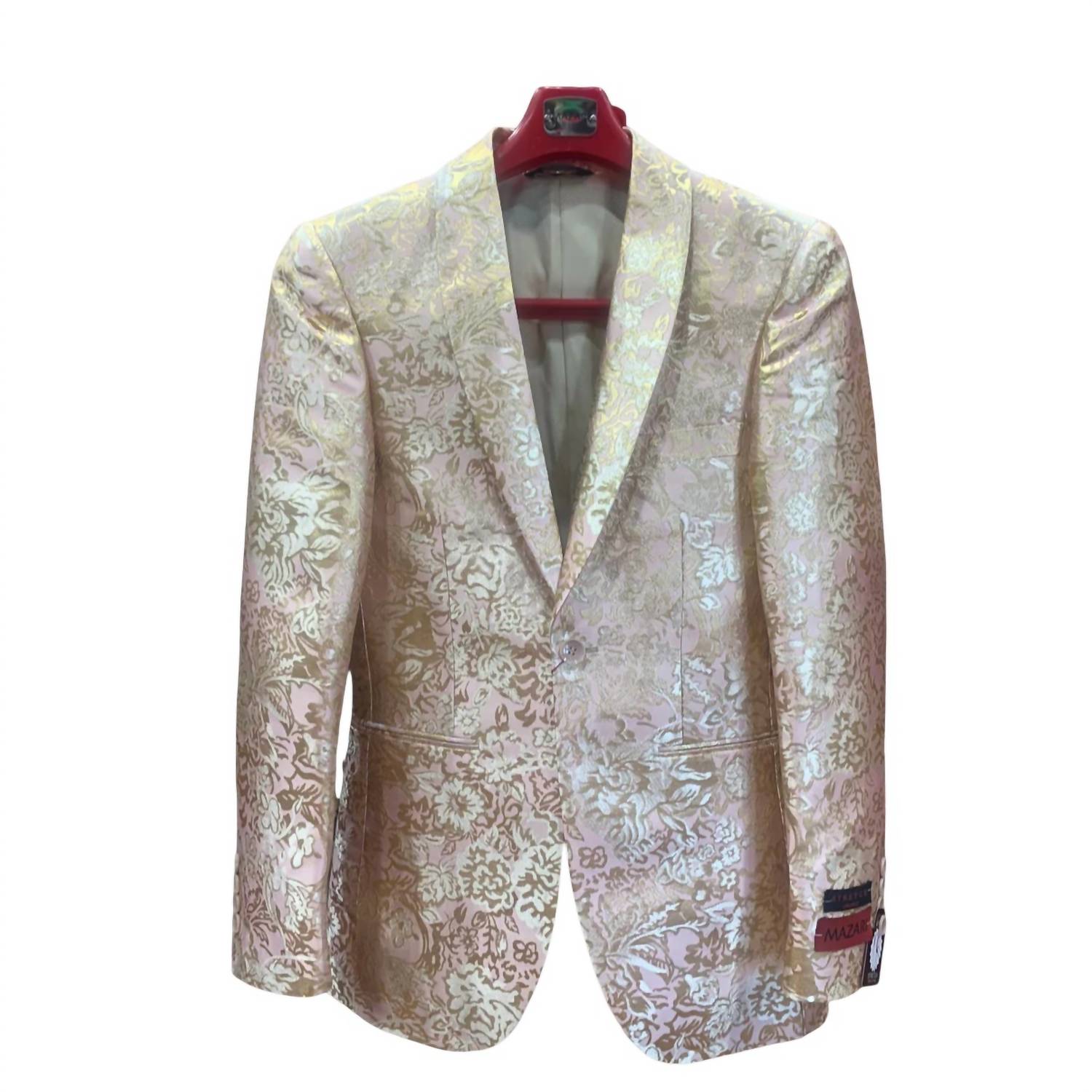 MAZARI Men's Fashion Blazer in blush - men's jacket