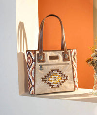 Montana West - Women's Embroidered Aztec Tote Bag