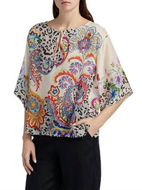 Johnny Was Milo Blouse in amanda - women's blouse - detail view