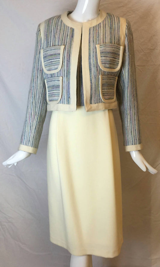 Ruty - Women's Tweed Wool Jacket And Dress Combo