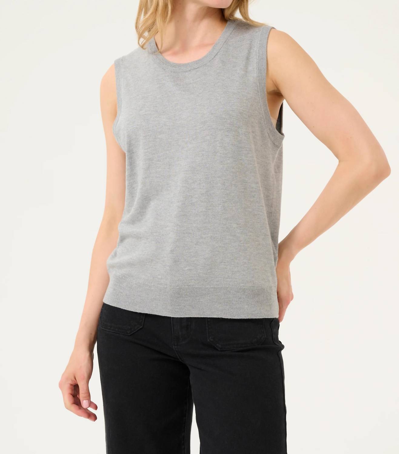 Kaffe - Kalizza Round Neck Sleeveless Pullover
