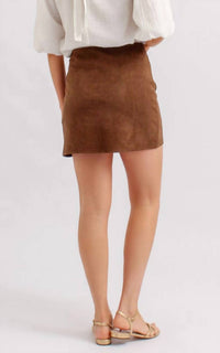Glam - Lulu Faux Suede Mini Skirt