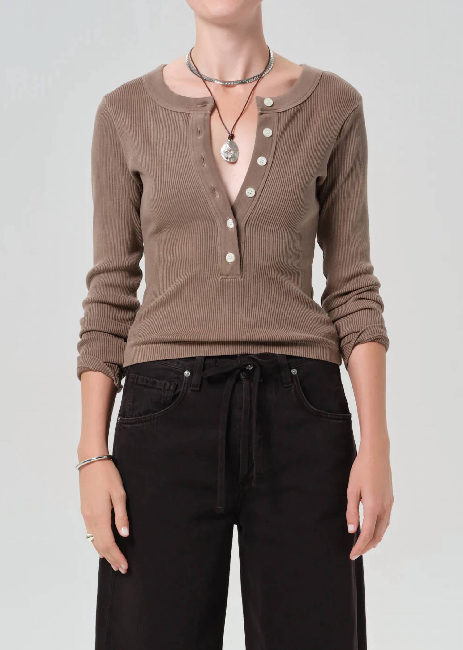 Citizens Of Humanity - Varra Long Sleeve Henley Tee