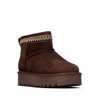 Refresh - Women's Platform Suede Ankle Booties