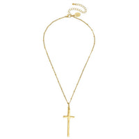 Susan Shaw - Women's Dainty Tall Cross Necklace