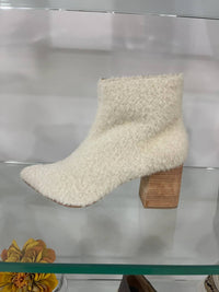 HUMA BLANCO Women's Vania Boots in ivory alpaca - women's shoe - alternate view