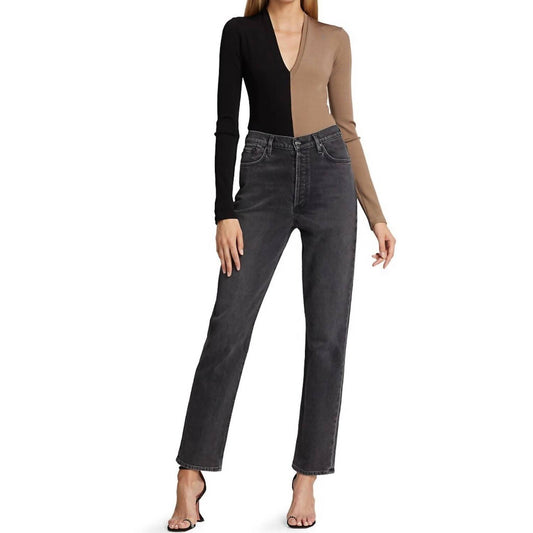 Goldsign - Rib Deep V-neck Bodysuit