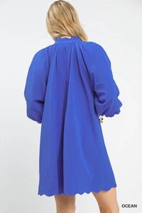 Umgee - Textured Pocket Mini Dress