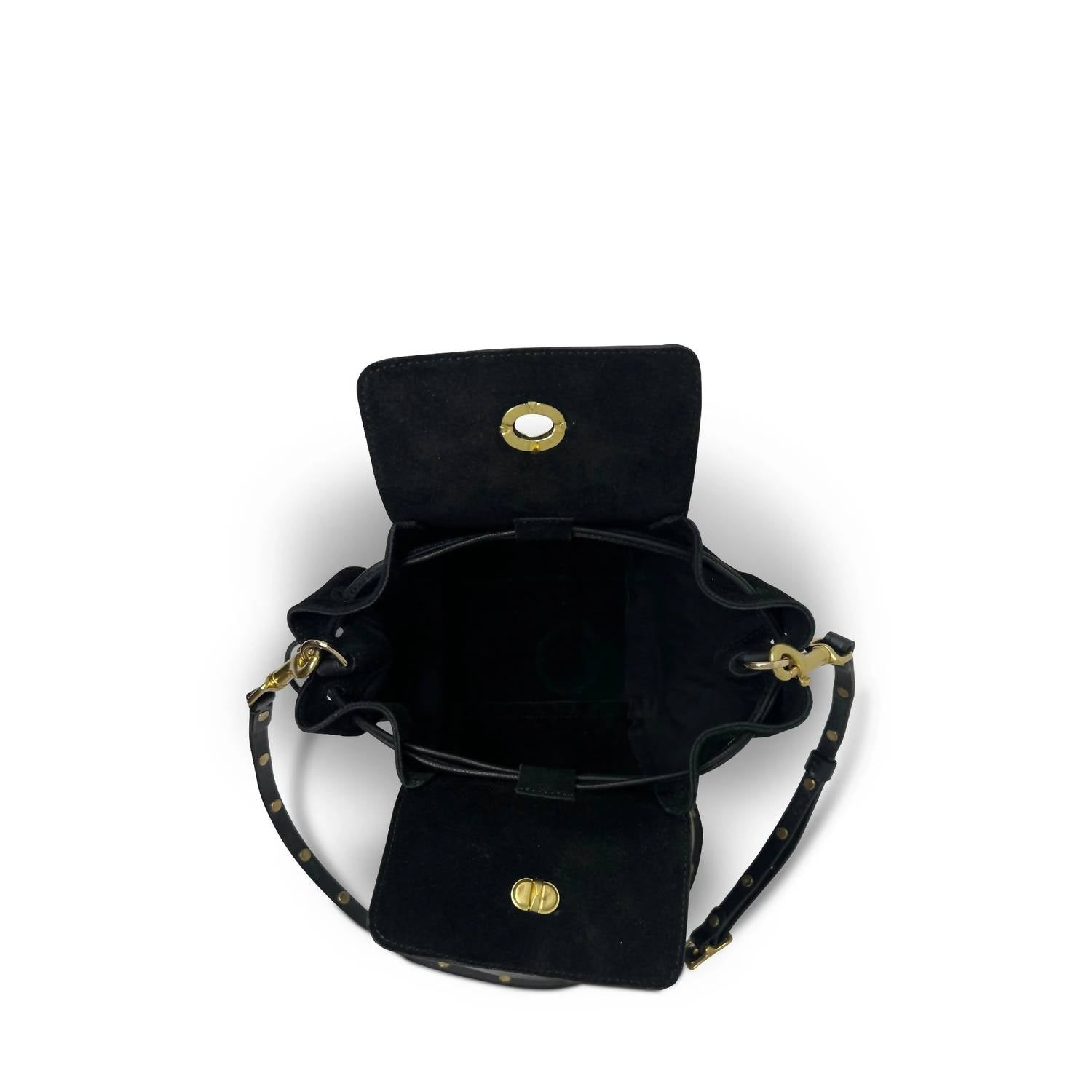 KEMPTON & Co. Women's Ascot Crossbody Bag in black heat striped - women's bag - detail view