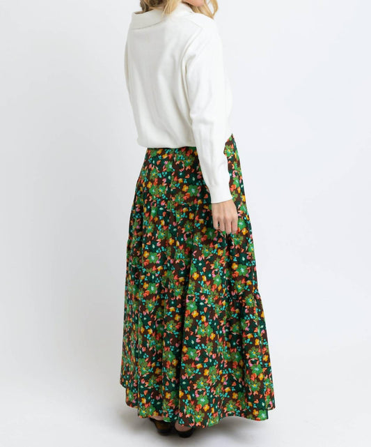 Karlie - Floral Tie Maxi Skirt