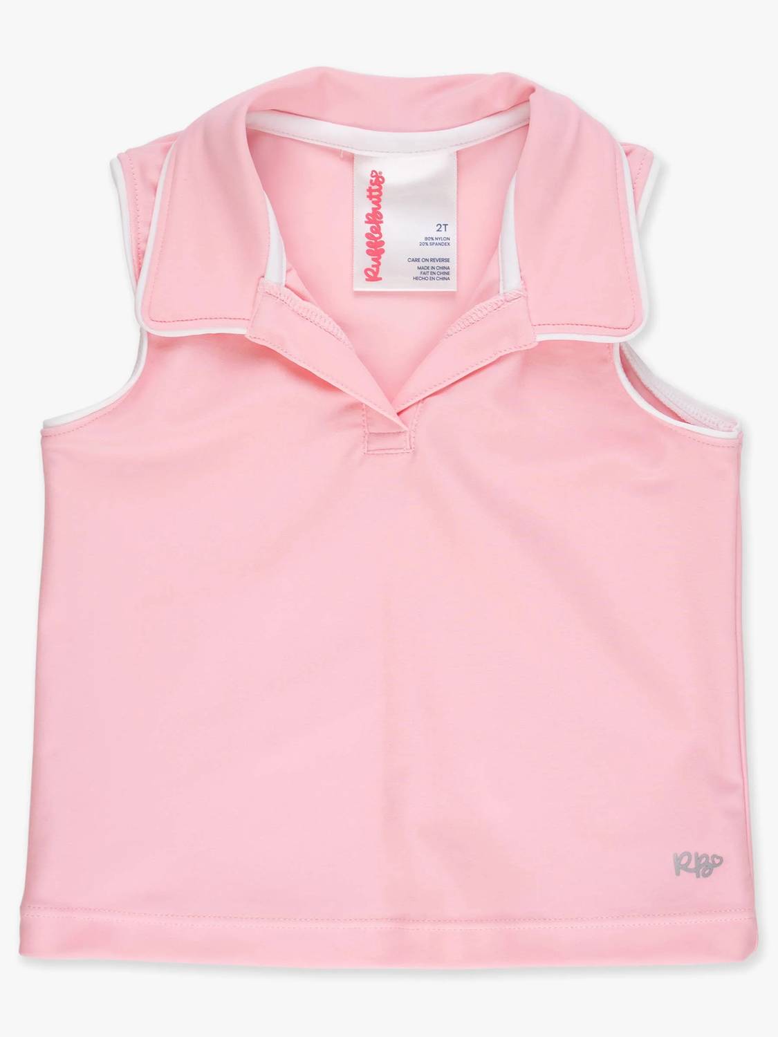 Rufflebutts - Girl's Sleeveless Polo Active Top