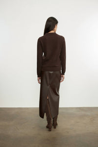 Enza Costa - KNIT CASHMERE POLO SWEATER