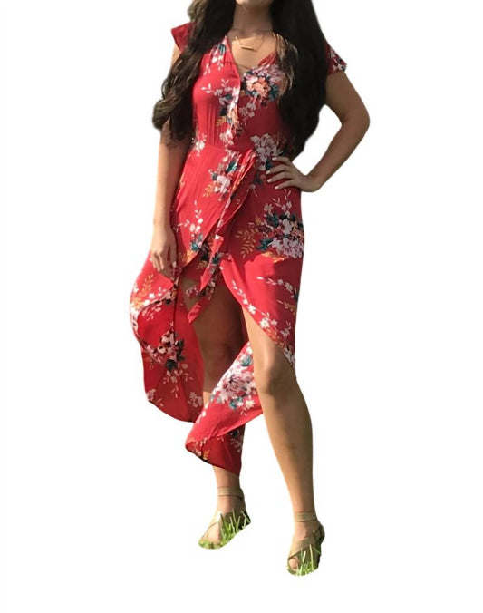 Angie - Floral Walk Through Maxi Romper