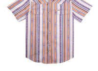 Sendero Provisions Co. Serape Pearl Snap Short Sleeve Shirt in cobalt - men's t-shirt - alternate view