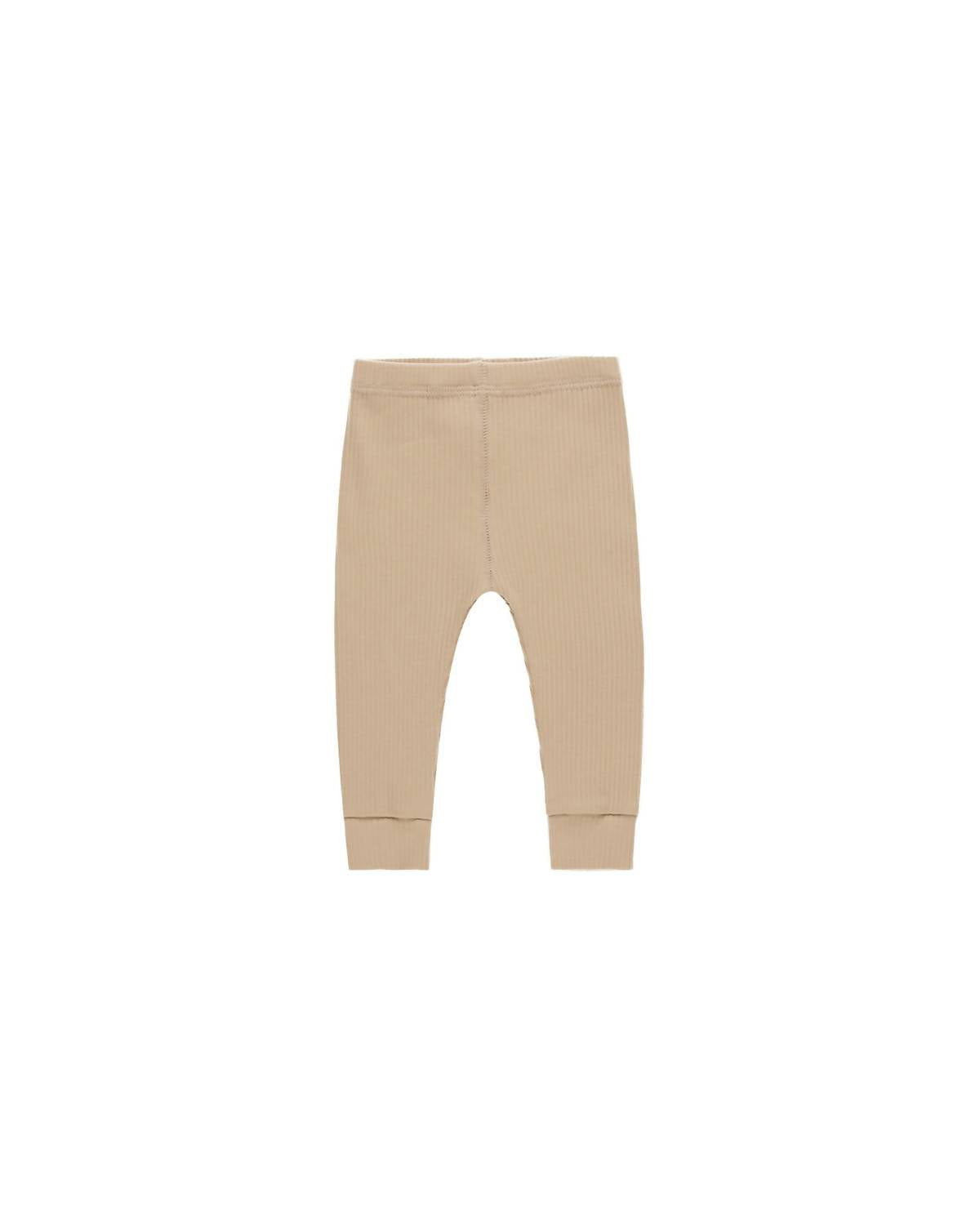 Quincy Mae - Girls' Ribbed Henley And Legging Set