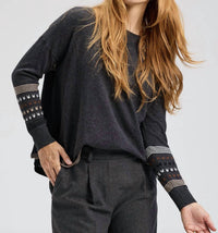 Zaket & Plover - Patterned Back Sweater