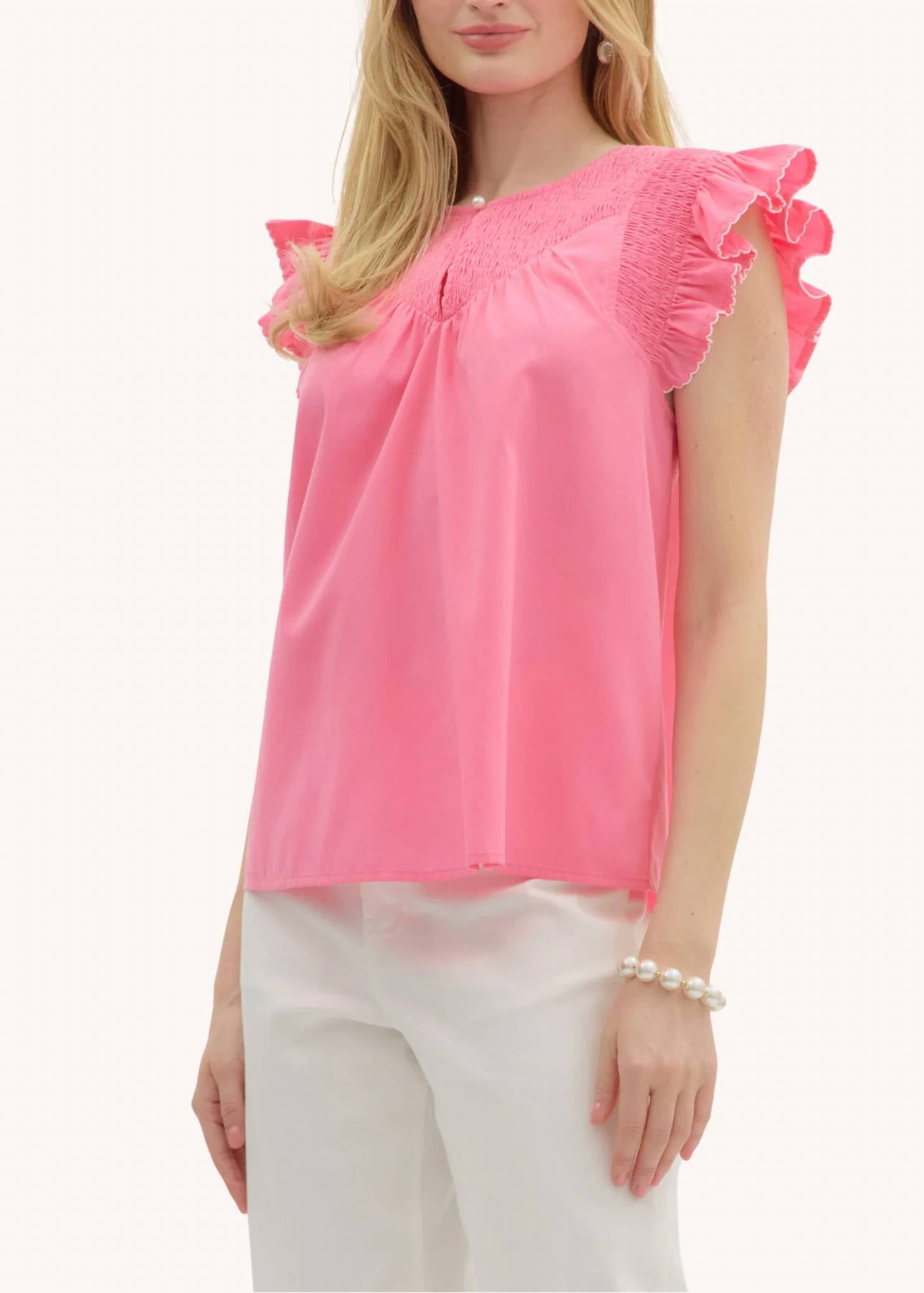 Entro - Luna Flutter Sleeve Top