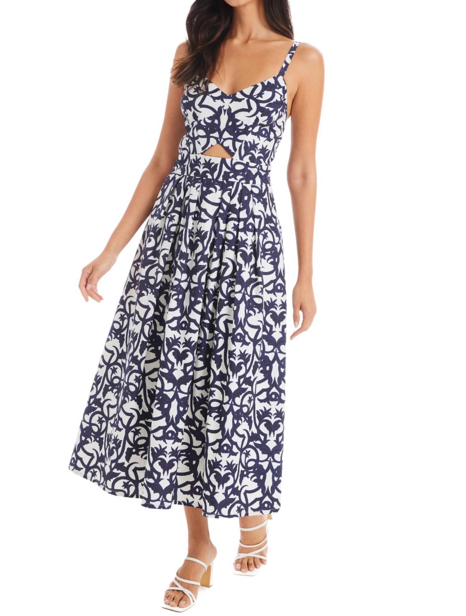ALLISON NEW YORK Natalie Midi Dress in damask - women's dress - view 4