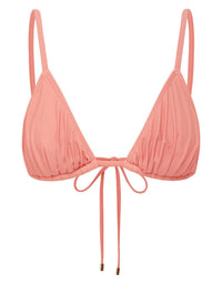 Peony - RUCHED STRING TRIANGLE BIKINI TOP