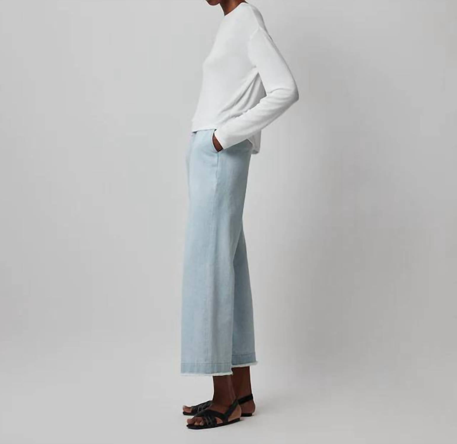 Atm - Modal Rib Long Sleeve Boxy Tee