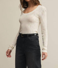 Z Supply - Tibi Scoop Mesh Sweater