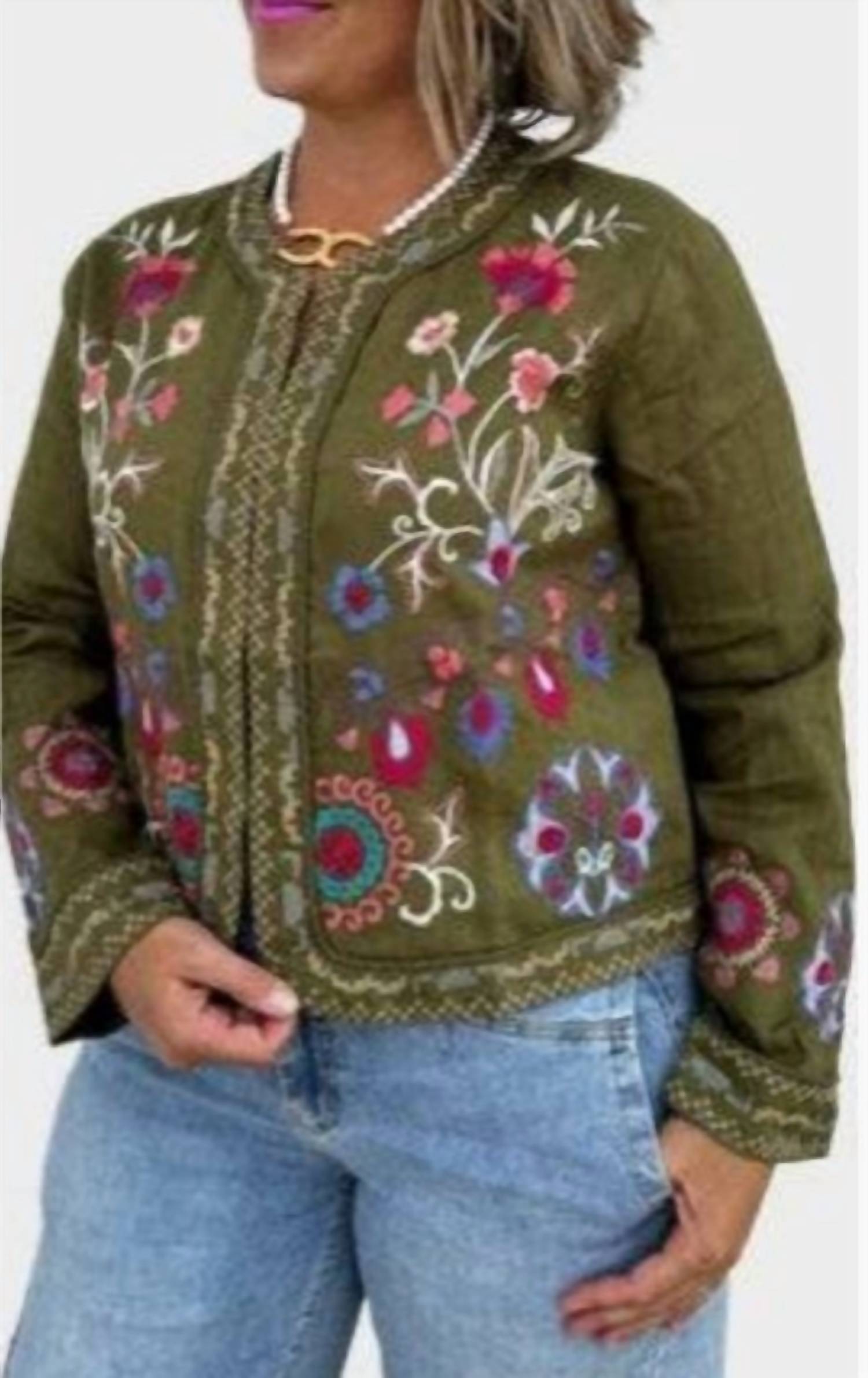 Johnny Was - Linen Bolero Jacket