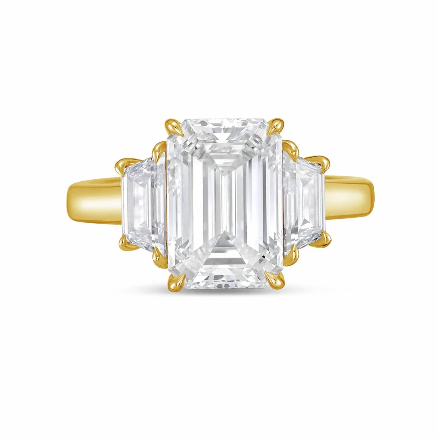 Diana M Jewels - Women's Emerald Lab-Grown Diamond Ring (12.00 Ct) - Luxe