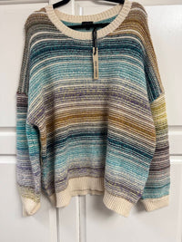 Coco + Carmen - Women's Textured Crew Neck Sweater
