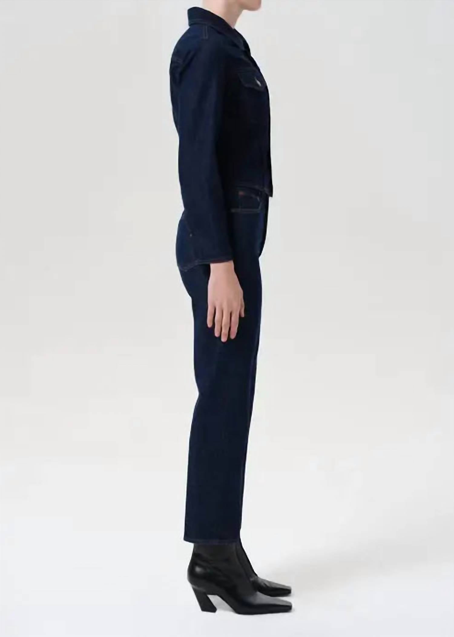 AGOLDE 90's Pinch High Waist Crop Pants in reissue - women's jeans - alternate view