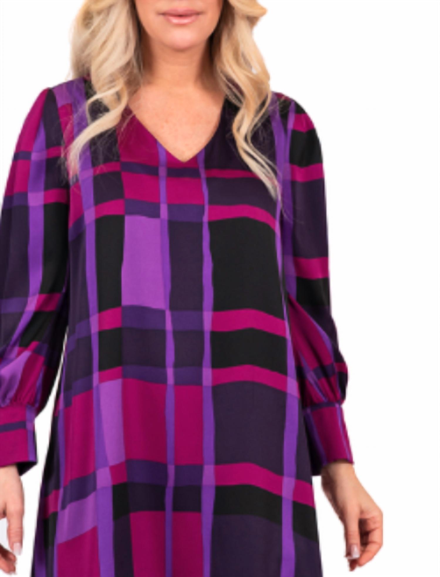 Scapa - Plaid Shift Mini Dress
