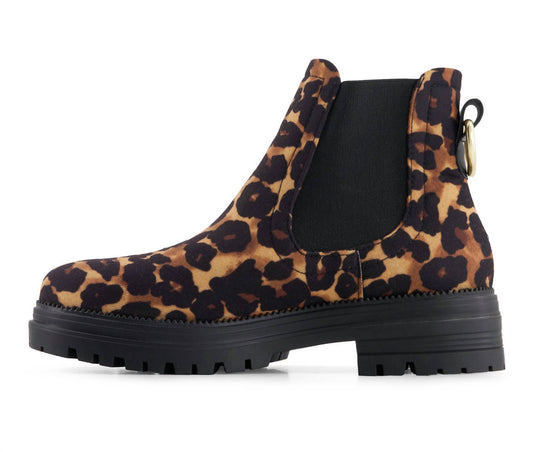 Andrea - Women's Animal Print Chelsea Boots