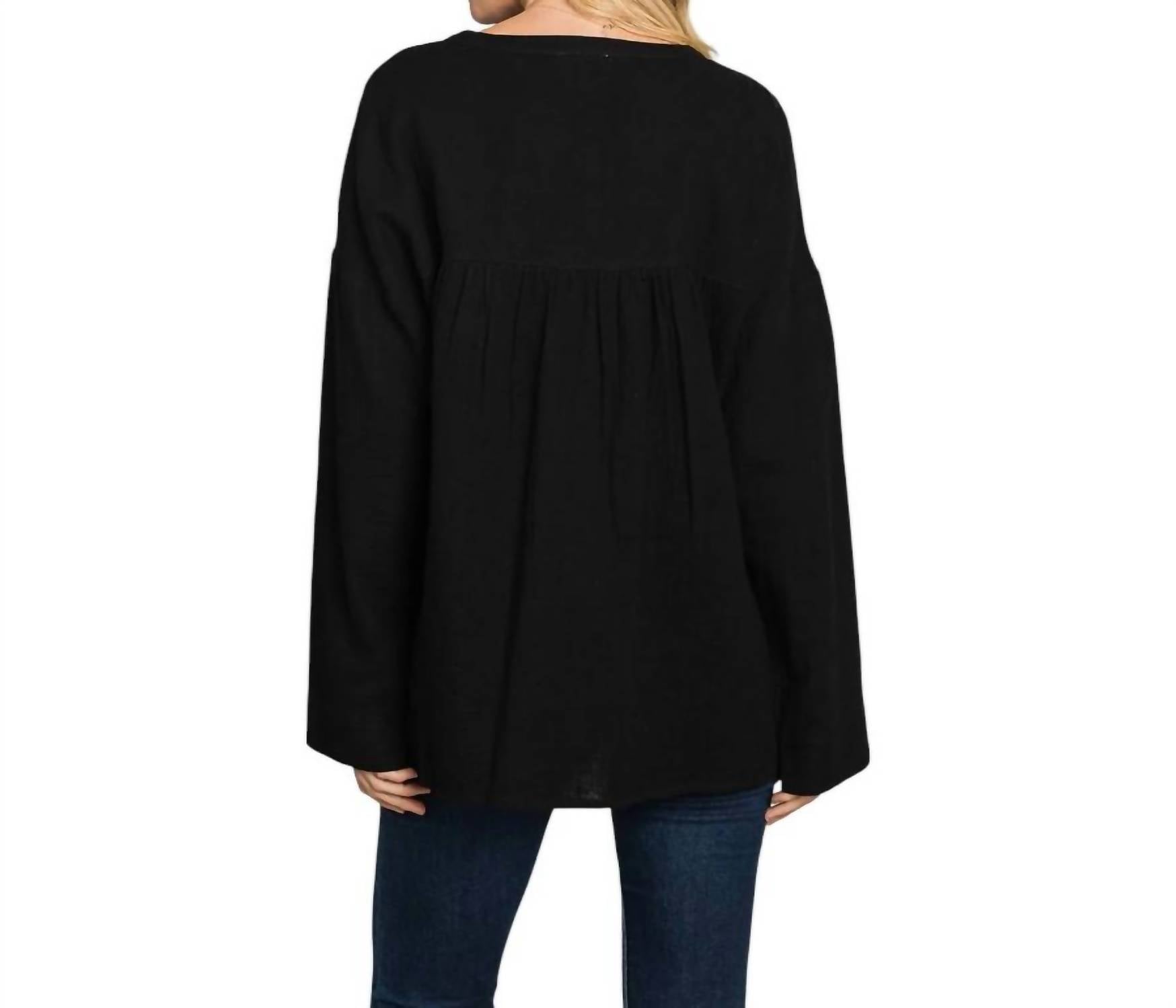 Cotton Bleu - Classic Cotton Gauze Pullover Top