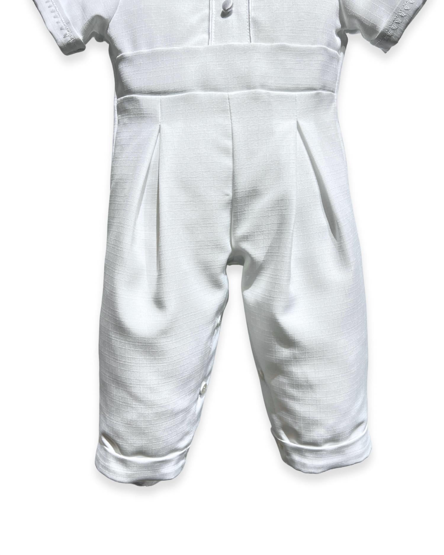 L'Pety Canar - Boy's Short Sleeve Unlined Romper With Long Cuffed Pants