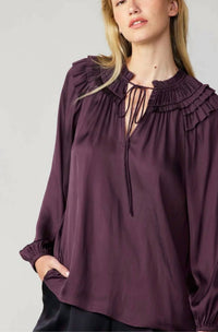 Current Air - Shoulder Ruffle Top