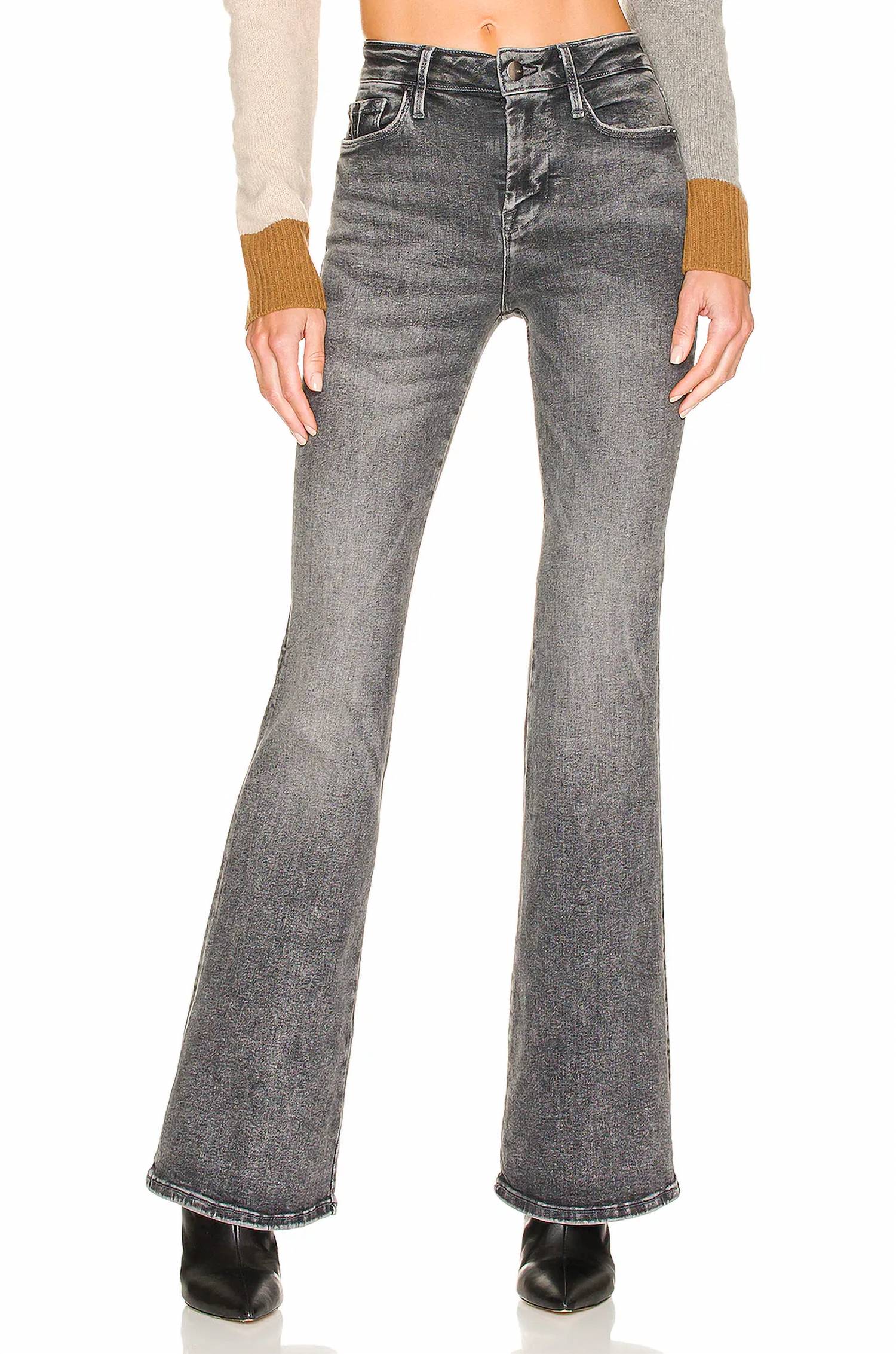 Frame - Le One Mid-rise Denim Flare Jeans