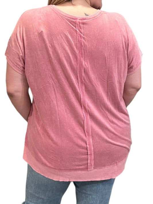 Kori - Washed Knit Tunic Top