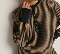 Nation Ltd - Victoria Henley Long Sleeve Sweater