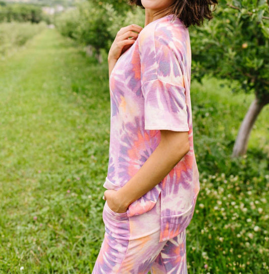 Swirly Tie Dye Lounge Top