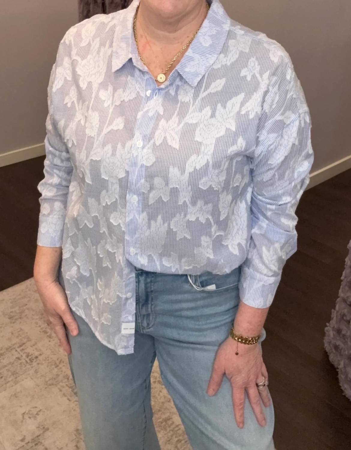 Dear John Denim - Adrianna Floral Burnout Top