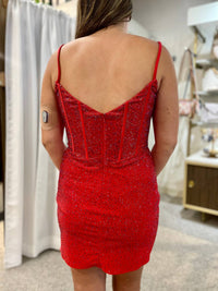 Sherri Hill - Fitted Hot Fix Dress