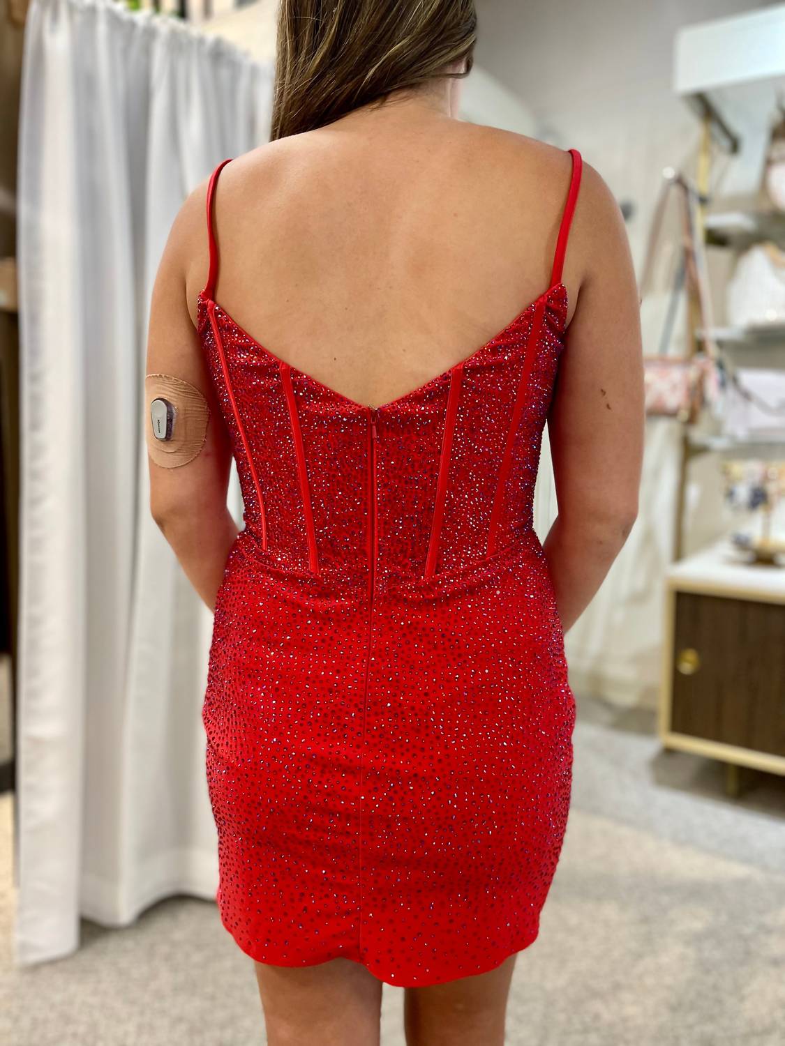 Sherri Hill - Fitted Hot Fix Dress