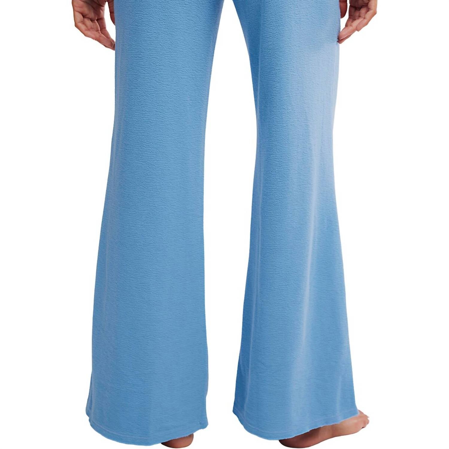 Free People Staycation Lounge Pant in blissful blue - women's pants - alternate view