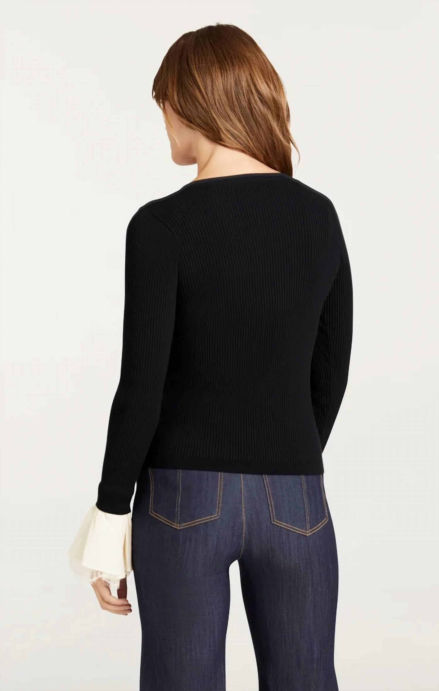 Cinq A Sept - Bernadette Prestyled Ribbed Cardigan