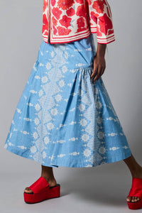 Hope for Flowers Women's Full Skirt in chambray - women's skirt